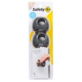 Safety 1st Parent Grip Door Knob Covers, Grey/Charcoal, 4 Count (Pack of 1)