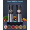 Gravity Electric Salt and Pepper Grinder Set - USB Rechargeable