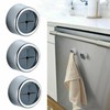 LinaLife 3PCS Push Tea Towel Holder Grip Hook Cloth Kitchen