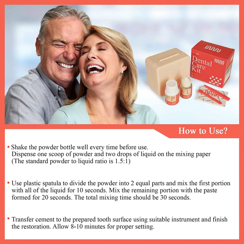 mastermedi Zinc Oxide Eugenol Cement Dental Care Kit Glue For