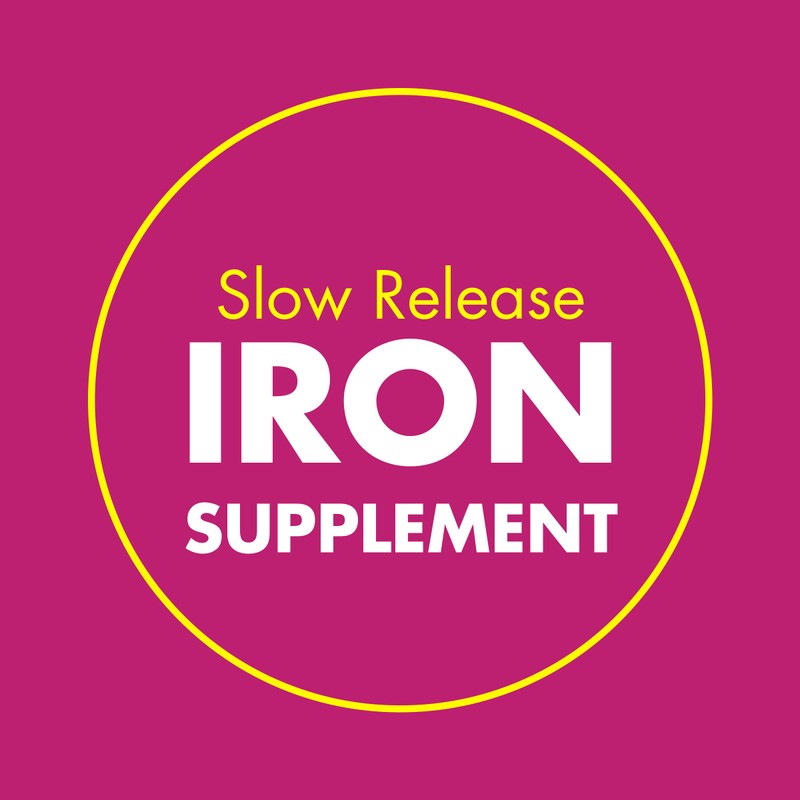 Slow Fe Iron Supplement Tablets for Iron Deficiency, 30 Count