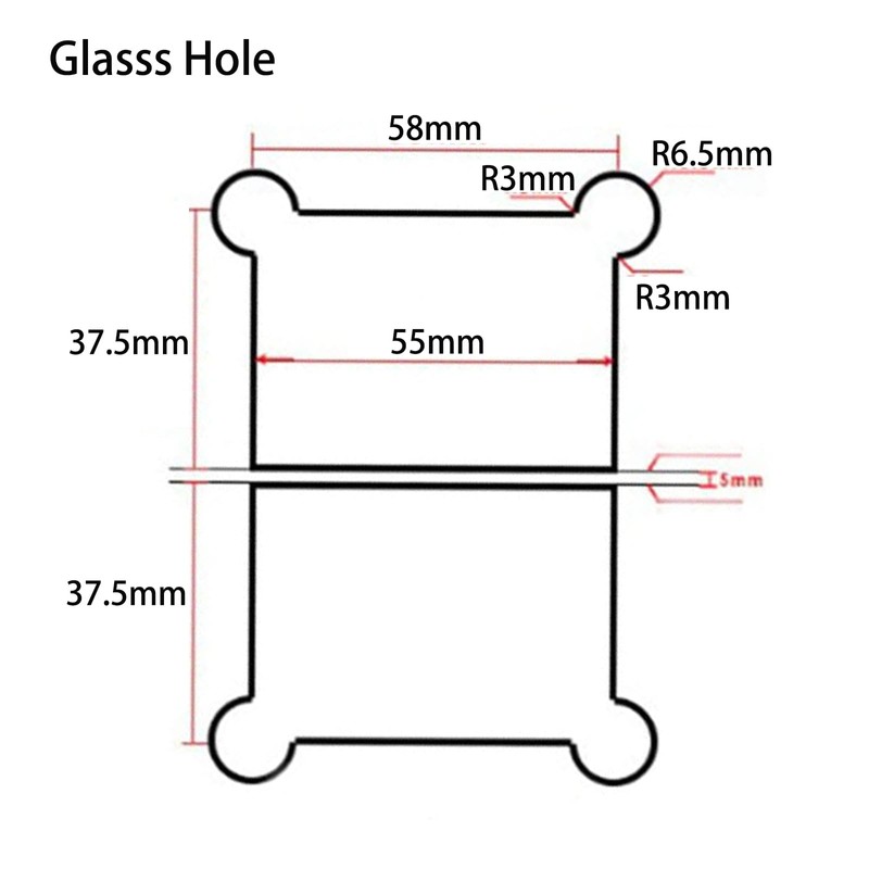 Cokritsm 2Pack Silver Glass Shower Door Hinges 180 Degrees Door