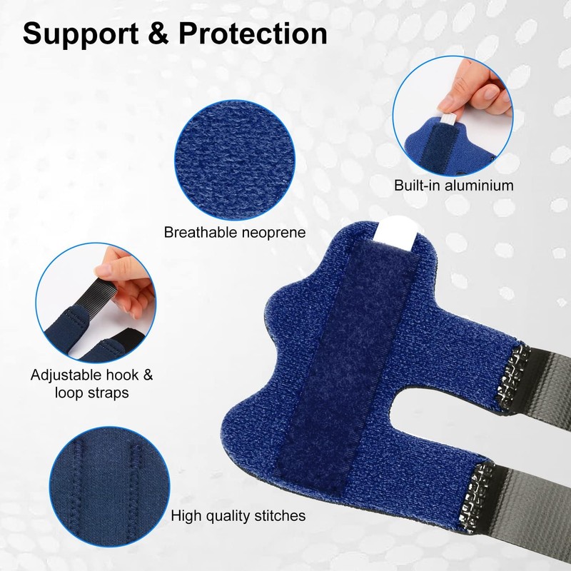 supregear Finger Splint, Pack of 4 Adjustable Reusable Trigger Finger