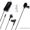 AUFGELD USB Lavalier Omnidirectional Lapel Microphone Clip-on Cardioid Condenser Computer