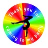 40mm Gymnastics "Thank You for Coming to My Party" Round
