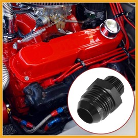 Partuto 2pcs AN10 Male to 3/8" NPT Male Car Flare Reducer Fitting Adapter Replacement