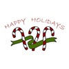 CafePress Holiday Candy Canes Square Car Magnet 3 X 3