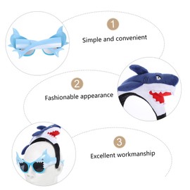 Alasum 2pcs Shark Headband Sunglasses Funny Shark Es Headband for Boys and Girls Costume Party Supplies
