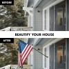 G128 5 Feet Tangle Free Spinning Flagpole (Black) American Flag