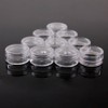 Nsstar 50 PCS Empty Clear Plastic Cosmetic Containers Jars Pot