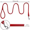 OOPSDOGGY Rolled Leather Dog Lead 6ft Heavy Duty Training Leash