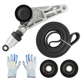 Drive Belt Kit with Belt Tensioner & Idler Pulleys forWrangler 2012-2017 Wrangler JK 2018 3.6L V6 4627038AA-KIT 4627038AAKIT 4627038AA