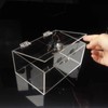 12 Pcs Acrylic Small Hinges - Self Adhesive Clear Plastic