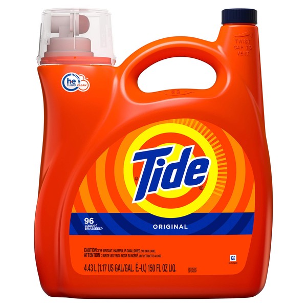 Tide Ultra Concentrated Liquid Laundry Detergent, Original, 96 Loads 150 fl oz