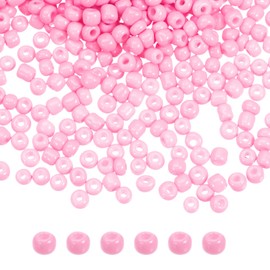 HARFINGTON Cristal Cuentas 3mm Agujero Suelto Cuentas para Pulsera Pendientes Joyería Fabricación, Cabello Trenzado, Claro Rosa