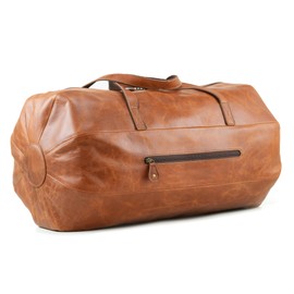 Handmade World Leather Duffle Gym Sports Bag For Men Women 'The GoalGear' Carry all Luggage Hold all Travel Overnighter Weekender Bag