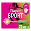 Playtex Sport Tampons Super Absorbency, Fragrance-Free - 36ct | Super