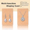 BOOMIBOO Earring Display Cards with 100 Pcs Earring Holder Cards