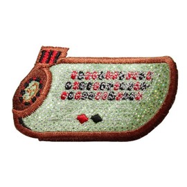 ID 8604 Roulette Wheel Table Patch Casino Gambling Embroidered Iron On Applique