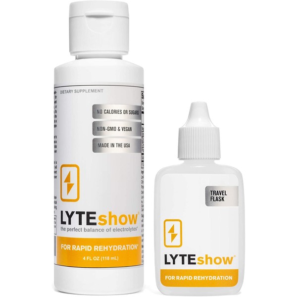 LyteShow Sugar-Free Electrolyte Supplement for Hydration and Immune Support - 40 Servings - Keto Friendly - Zinc and Magnesium for Rapid Rehydration, Workout, Muscle Recovery and Energy - Vegan