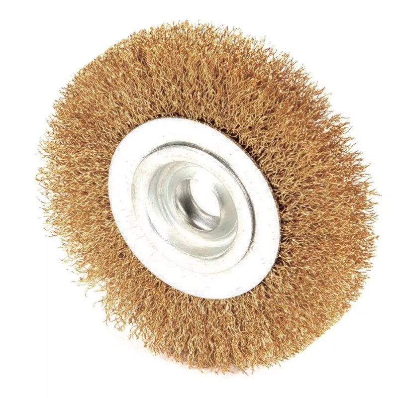Robtec 5 in. x 1/2 in. Arbor Crimped Brass Coated