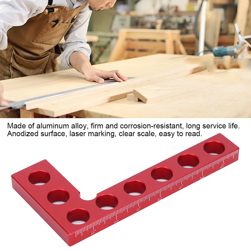 90 Degree Positioning Squares Right Angle Ruler Woodworking Tools Inch