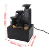 Tabletop Fountain Circulating Water Decorative USB Desk Waterfall Fountain with