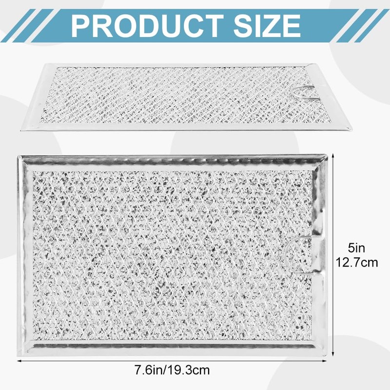 EMVANV 2pcs Grease Filter for LG Microwave LMV1683ST, LMV2031ST, LMV2031BD,
