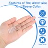 uxcell Wand Wire and Sleeve Collar, 4 Sets Blind Wand