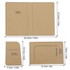 3Pcs Acrylic Template Card Bag DIY Passport Holder Leather Pattern