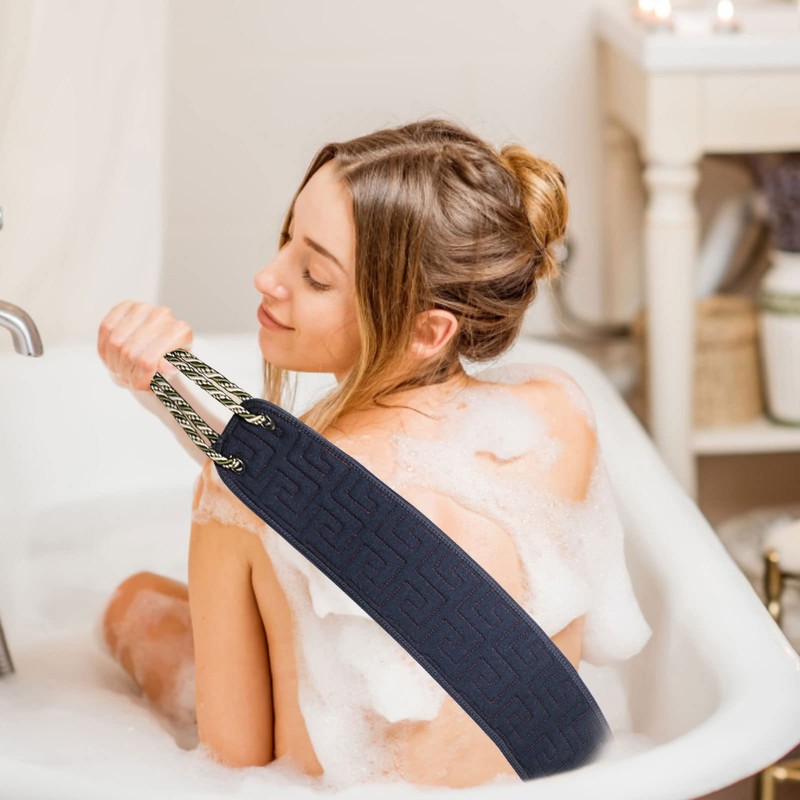 Exfoliating Back Scrubber for Shower, 38 Inches Long Back Exfoliator