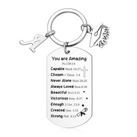Memgift 2025 Graduation Gifts for Her Him Class Of 2025 Graduation Keychain for University College Masters Graduate Gift Ideas Initial A