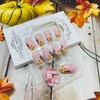 Fall Press on Nails Medium Oval Fake Nails with Designs