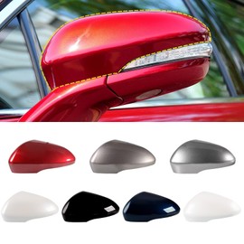 Goholy Car Door Side Rearview Mirror Cover Compatible With Ford Fusion 2013 2014 2015 2016 2017 2018 2019 2020【with turn signals】 White Left Side Not For SE Model