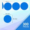 YEGAWEN Removable Stickers - 300Pcs Blue Circle Color Stickers, Waterproof,
