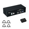 CKLau USB 3.0 2 Port Displayport KVM Switch 2 Monitor