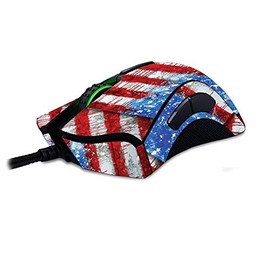 MightySkins Skin Compatible with Razer Deathadder Elite - Flag Drips | Protective, Durable, and Unique Vinyl Decal wrap Cover | Easy to Apply, Remove, and Change Styles | Made in The USA