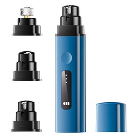 Konylsc Dog Nail Grinder Professional 3-Speed Electric & Smoothing for Small Medium Large Dogs & Cats Pet Nail Trimmer Painless Paws Grooming & IP67 Waterproof Upgraded