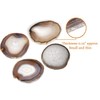 AMOYSTONE Agate Coasters for Drinks Stone Coasters Set of 4