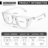 konqkin Safety glasses Goggles Nurses Protective Eyewear - Anti Fog