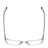 Calabria Ernest 4852 Rectangular Reading Glasses +6.00 Clear Crystal Silver