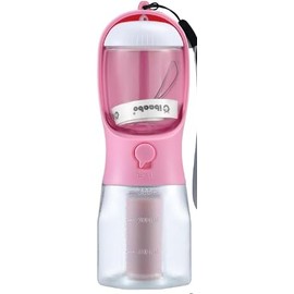 Dog Water Bottle (Pink, 10oz)