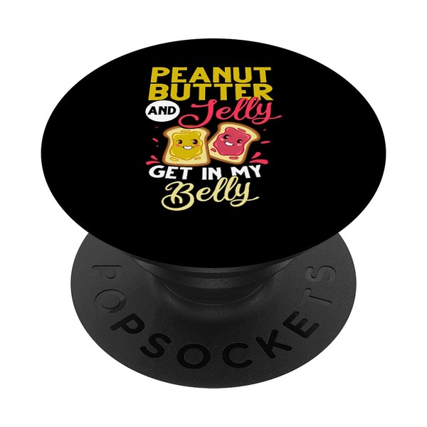 Erdnussbutter Jelly Jam Sandwich Cracker Bar PopSockets with Interchangeable PopGrip