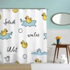 goodbath Duck Shower Curtain, Waterproof Anti Mould Proof Resistant Bath