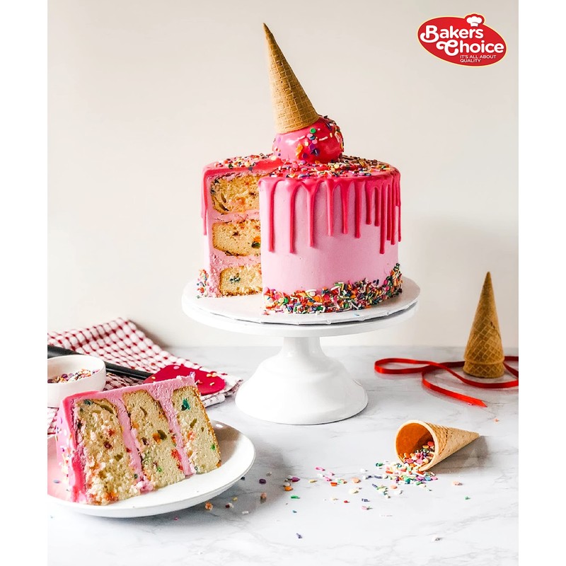 Bakers Choice Rainbow Sprinkles for Baking - Rainbow Jimmies Sprinkles