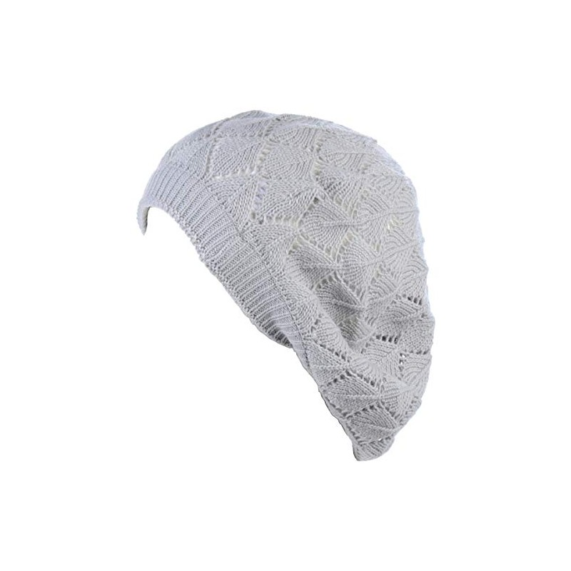 BYOS - Gorro de punto suave y ligero, Gris Plata