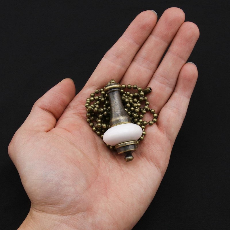 Create idea 2pcs Ceiling Light Fan Switch Pull Cord Weight