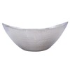 CIY-cookityourself Hammered Stainless Steel Oval Serving Dish Platter Snack Bowl