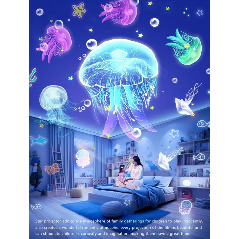 Eigther 21 Sets of Films, Projector Night Light for Kids