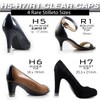 Heel Hunks Clear H4 Heel Caps 12.5 x 13.5 mm